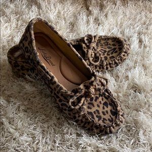 Leopard print Lucky Brand loafers